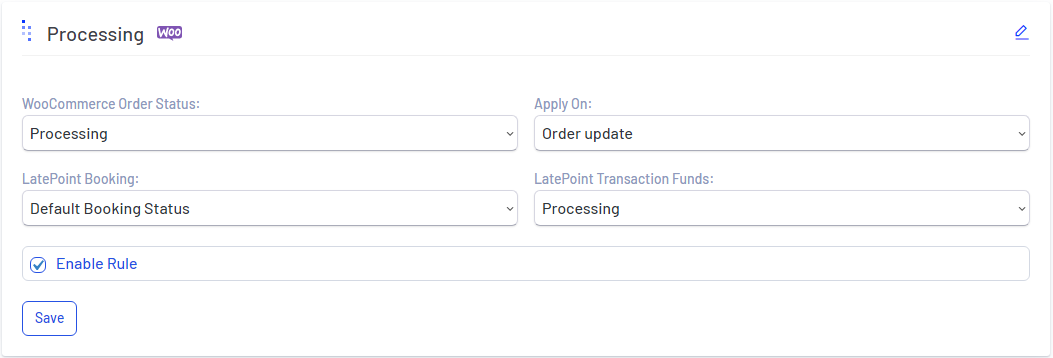 WooCommerce Status Rule